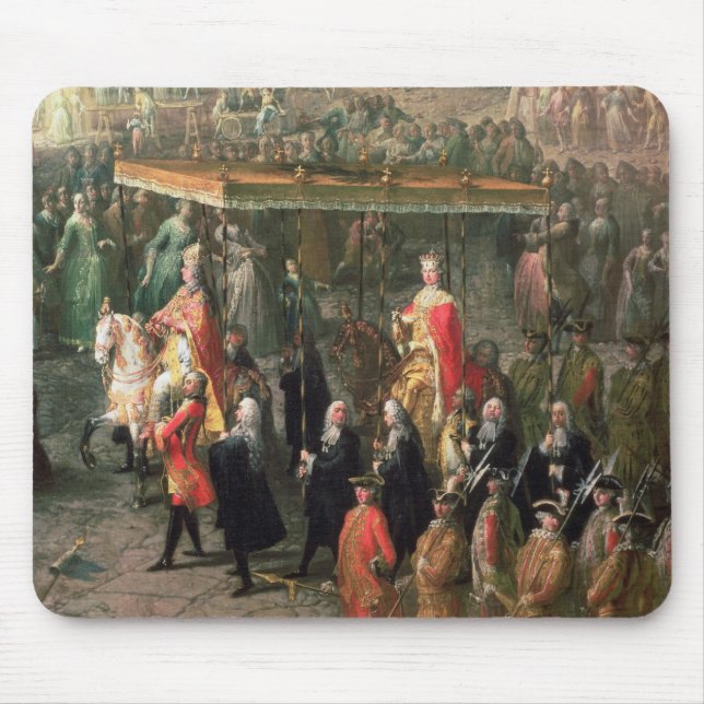 The coronation procession of Joseph II Mouse Pad (Front)