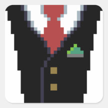 The Corporate Donor | Pixel Art Suit Sticker