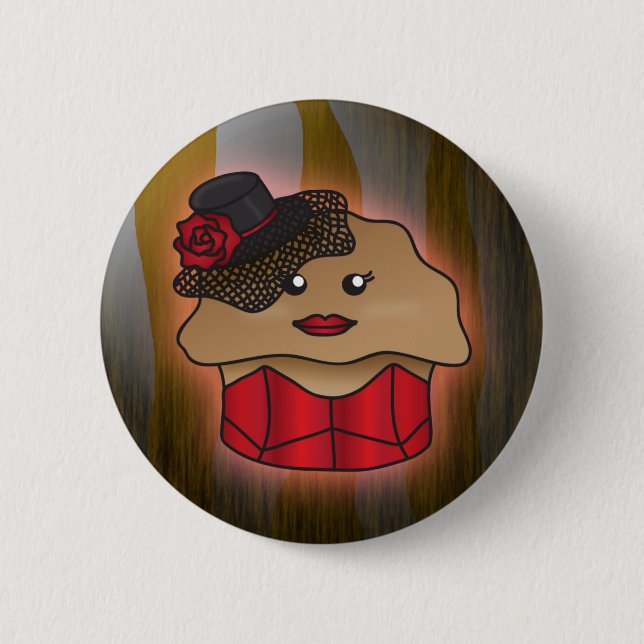 The Corset Muffin 2 Inch Round Button (Front)