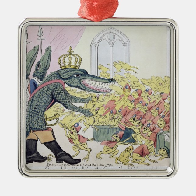 The Corsican Crocodile Metal Ornament (Front)