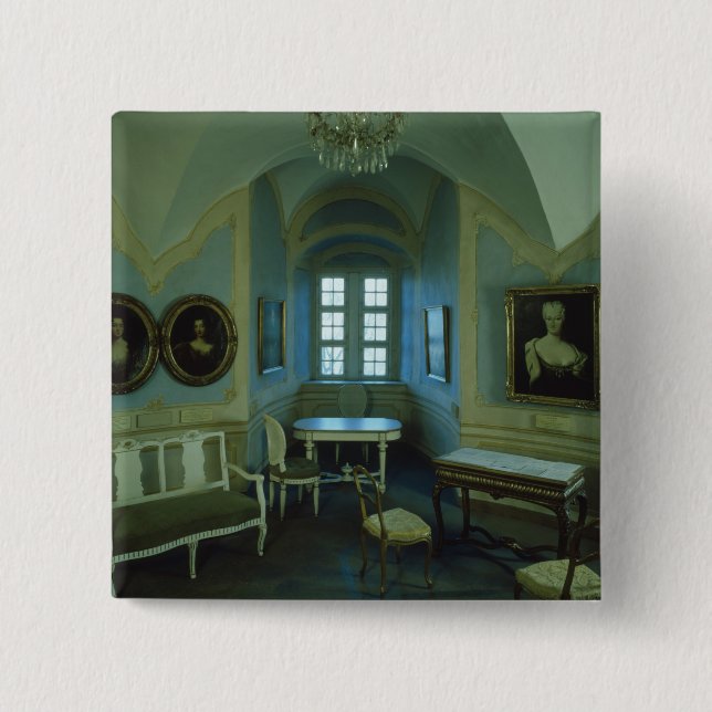 The Cosel Room, Burg Stolpen, c.1100 2 Inch Square Button (Front)