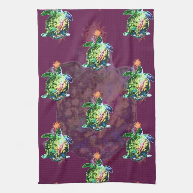The Cosmic Colour Bringer Kitchen Towel (Vertical)