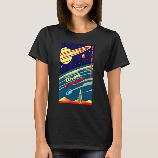 The Cosmic Explorers Club Explore The Cosmos (#10) T-Shirt (Front)