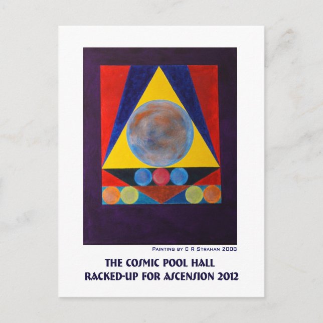 The Cosmic Pool Hall Racked-Up for Ascension 2012 Postcard (Front)