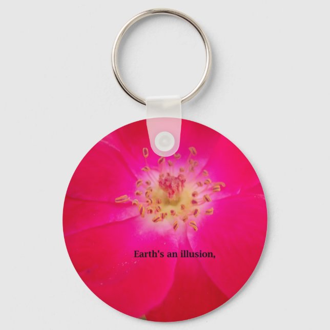The Cosmic Rose: Nature's Deception Design Keychain (Front)