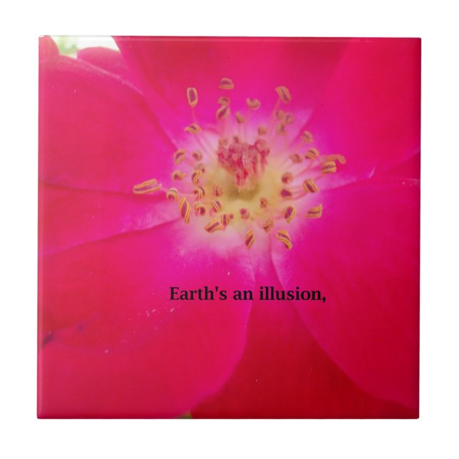 The Cosmic Rose: Nature's Deception Design Tile (Front)
