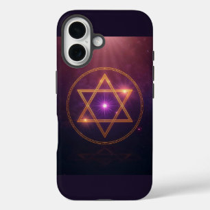 The Cosmic Star of Enlightened Balance iPhone 16 Case