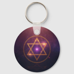 The Cosmic Star of Enlightened Balance Keychain