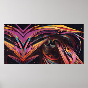 The Cosmos Folded Only Twice - Ken Gauge Art Poster