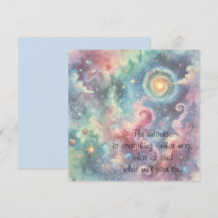 The Cosmos & Quote Card