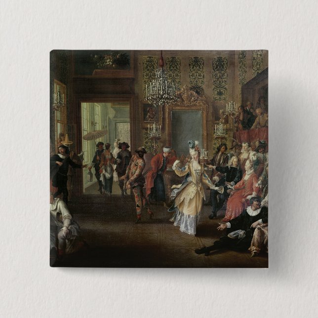 The Costume Ball 2 Inch Square Button (Front)