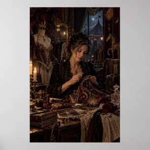 The Costume Keeper Gothic Circus Fine Art Poster