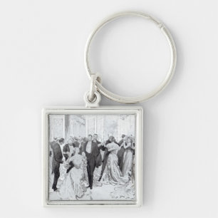 The Cotillon, from 'Daily Life Upstairs', 1902 Keychain