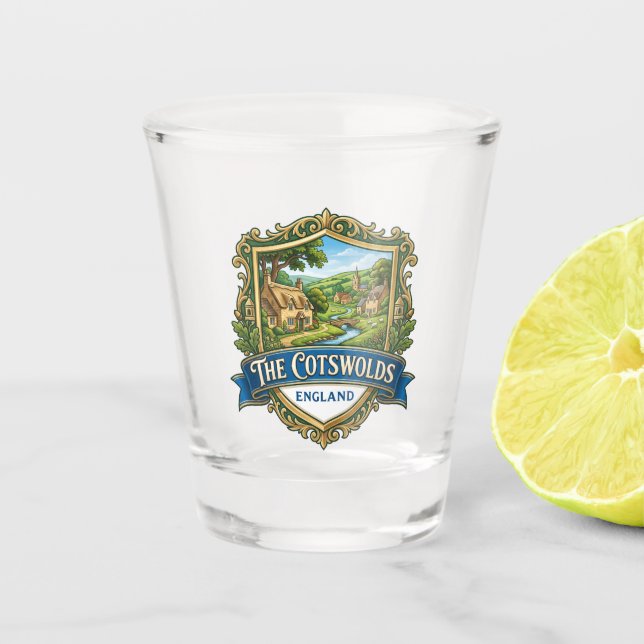 The Cotswolds England Shot Glass (Front)