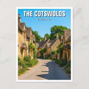 The Cotswolds England Travel Postcard