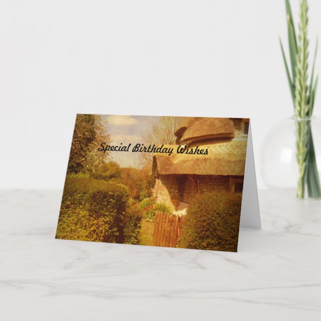 The Cottage Garden. Card (Front)