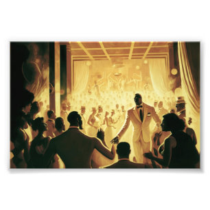 The Cotton Club, Frameable, Art Print, Black Art Photo Print