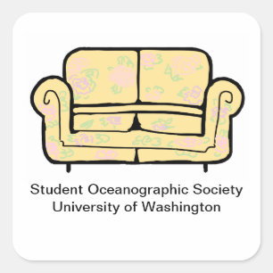 The Couch Square Sticker