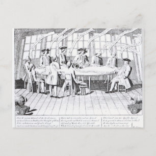 The Council of War in 1756 Postcard
