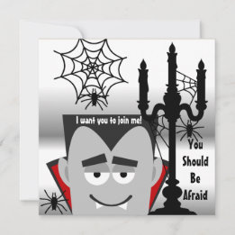 The Count Custom Halloween Invitation