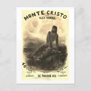 The Count of Monte Cristo - vintage Postcard