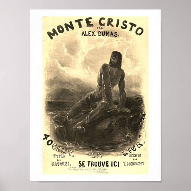 The Count of Monte Cristo - vintage  Poster (Front)