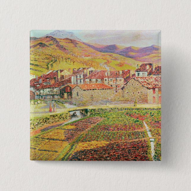 The Countryside 2 Inch Square Button (Front)