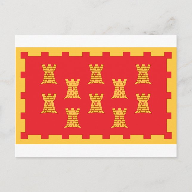 The County Flag of Greater Manchester Postcard (Front)