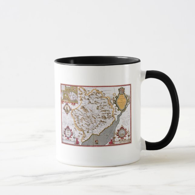 The Countye of Monmouth, engraved by Jodocus Mug (Right)