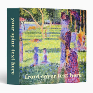 The Couple by Georges Seurat, Vintage Pointillism Binder
