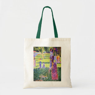 The Couple by Georges Seurat, Vintage Pointillism Tote Bag