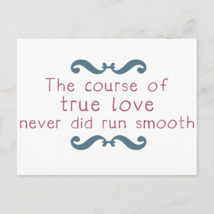 The Course of True Love Postcard