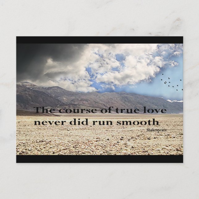 The Course of True Love Postcard (Front)
