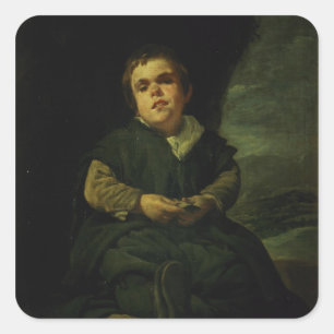 The Court Dwarf, Don Franciso Lezcano Square Sticker