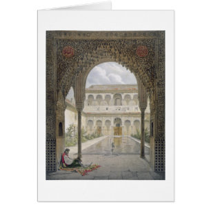 The Court of the Alberca in the Alhambra, Granada,