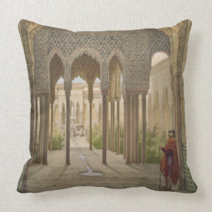 The Court of the Lions, the Alhambra, Granada, 185 Throw Pillow