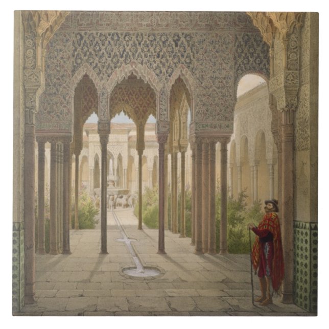 The Court of the Lions, the Alhambra, Granada, 185 Tile (Front)