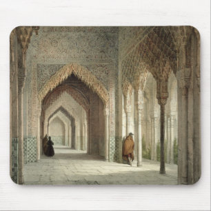 The Court Room of the Alhambra, Granada, 1853 (lit Mouse Pad