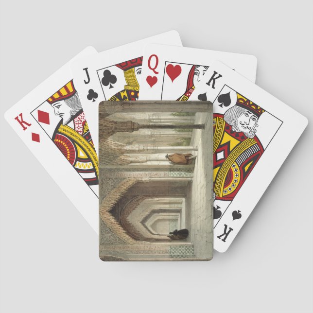 The Court Room of the Alhambra, Granada, 1853 (lit Playing Cards (Back)