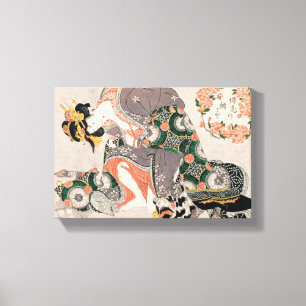 The Courtesan with cat Kitagawa Utamaro geisha Canvas Print