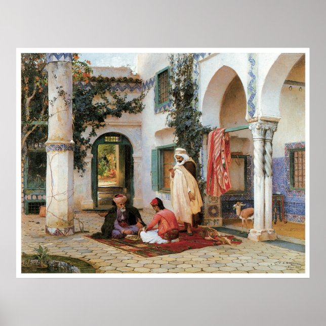 The Courtyard, 1873 Poster (Front)