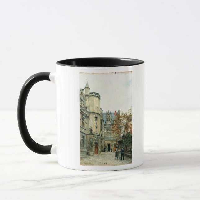 The Courtyard of the Museum of Cluny, c.1878-80 Mug (Left)