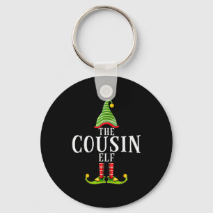 The Cousin Elf Funny Matching Pajama Xmas  Keychain