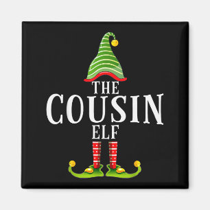 The Cousin Elf Funny Matching Pajama Xmas  Magnet
