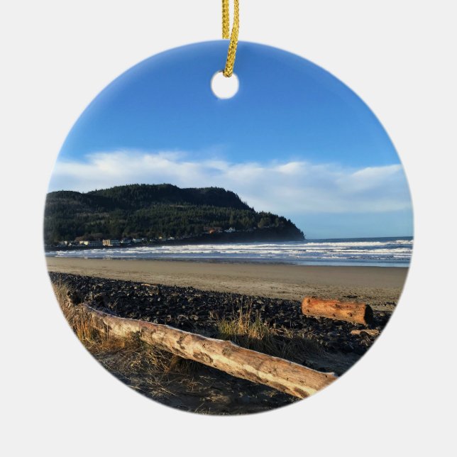 The Cove at Seaside, Oregon Ceramic Ornament (Front)
