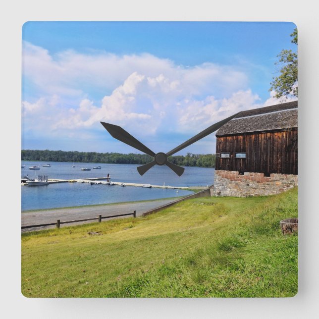 The Cove Wethersfield, CT Square Wall Clock (Front)