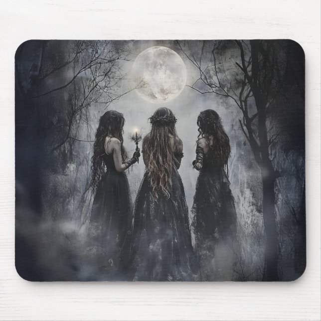 The Coven #2 Witchy Supernatural Occult Mouse Pad (Front)