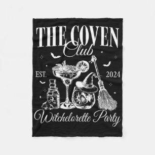 The Coven Club Witch Bychelorette Gothic Halloween Fleece Blanket