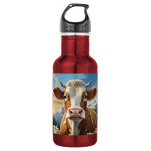 The cow in the mountains