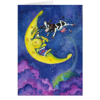 the cow jumped into the moon